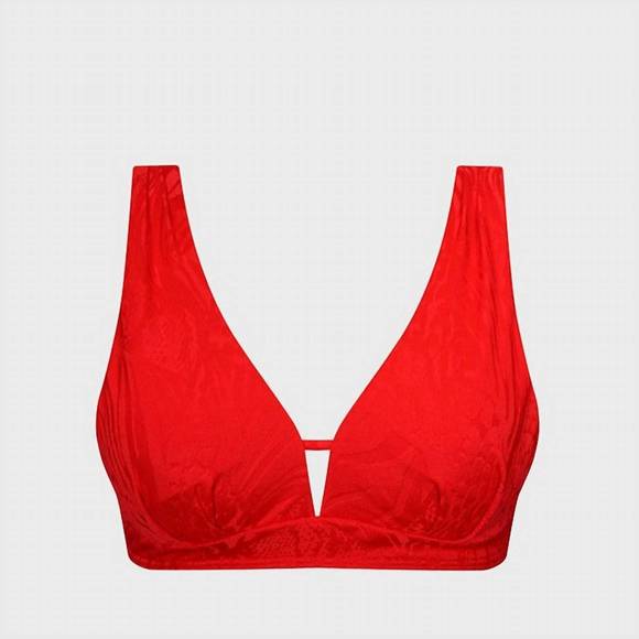 NEW AQUA BLU celeste bikini top in rossa - Picture 3 of 3